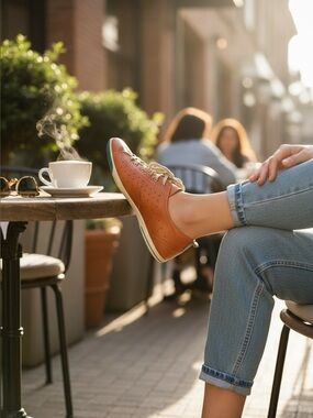 🌻 ECCO Spin Burnt Orange Runners #809